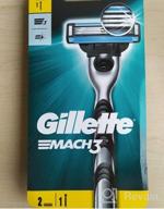 img 1 attached to Gillette Mach3 Men’s Razor, 1 cassette, with 3 blades, stronger than steel, for precise shaving review by Kro Montrea ᠌