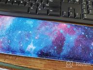 img 1 attached to Enhance Your Comfort And Performance With The Ergonomic Keyboard Wrist Rest And Mouse Pad Set - Green Fluid Design review by Angela Ryg
