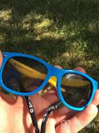 img 1 attached to Kids Polarized Sunglasses UV Protection Flexible Rubber Shades With Strap For Boys Girls RBK004 - RIVBOS review by Roman Niko