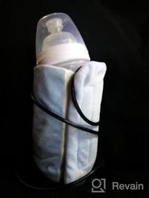 img 2 attached to USB-грелка для бутылочек с молоком, хранитель тепла, детская смесь, сумка для подогрева воды, многофункциональная кружка для кофе, чая, нагреватель для напитков - сохраняет тепло, не нагревает холодную воду до горячей (синий)