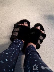 img 7 attached to KuaiLu Women'S Fuzzy Platform Slippers With Arch Support & Fluffy Fur - 6-12 Sizes!