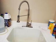 img 1 attached to Upgrade Your Kitchen With GAPPO'S Commercial Solid Brass Matte Black Faucet With Pull-Down Sprayer review by Kyle Fritz