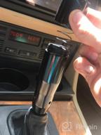 img 1 attached to Upgrade Your Driving Experience With Lunsom'S Automatic Shift Knob: High-Quality Metal Car Shifting With Push Button & Long Stick Gear Head In Black review by Richie Kotun
