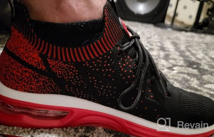 img 1 attached to Experience Comfort and Style with AiEles Running Athletic Walking Sneakers review by Dexter Pullen