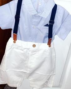 img 5 attached to Formal Infant Suits: Adorable Baby Boy Blue Shorts Set