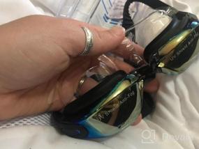img 5 attached to Плавание с ясным видением: антизапотевание и непротекаемая световая вода плавательные очки Portzon - один размер подойдет всем!