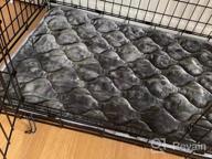картинка 1 прикреплена к отзыву AIPERRO Коврик для кровати для собак Мягкий плюшевый коврик для подушки для питомника Машинная стирка Противоскользящая кровать для домашних животных для маленьких средних и больших собак и кошек, спящих, 46 X 29 дюймов от Jessica Nunez