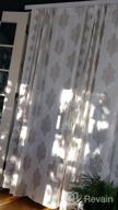 img 1 attached to Boho Velvet Paisley Medallion DriftAway Curtains With Tassels - Room Darkening, Unlined, 2 Panels 50X84", For Bedroom Or Living Room, Dark Gray review by Robert Elder