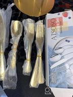 img 1 attached to 20-Piece Gold Silverware Set - Aisoso Stainless Steel Cutlery Utensils For 4 People review by Aaron Martin