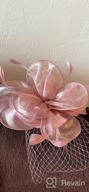 img 1 attached to Women'S Fascinator Hair Clip Hat Bowler Feather Flower Veil Wedding Party Tea Hat review by Sherrill Jensen