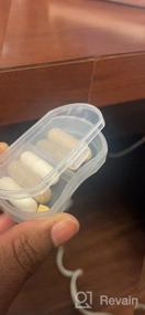 img 6 attached to Small Portable Pill Organizer - AM & PM Daily Pill Containers For Vitamins, Supplements, And Fish Oil - Mini Pill Box Ideal For Purse - White (1 PCS)