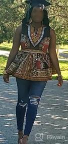 img 6 attached to African Print Dashiki Traditional Top For Women By SHENBOLEN