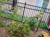 img 1 attached to Black Steel Fence And Gate Post - 6.5' Post With Post Cover, DIY Installation, For Soil, Universal Fit, Power-Coated – By Xcel review by Kyle Larjin