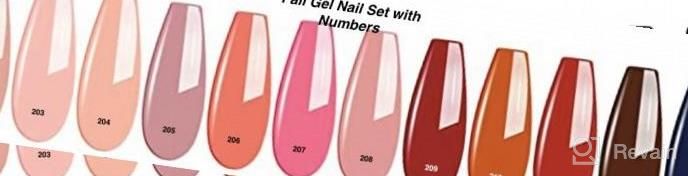 img 1 attached to AIMEILI Soak Off U V LED Fall Gel Nail Polish Set For Halloween Nail Art Gifts, Wine Brown Neutral Gel Nail Polish Set Of 12Pcs X 8Ml - Kit Set 4 review by Melanie Lujan