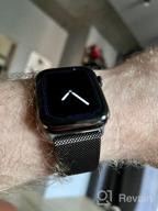 img 1 attached to Smart watch Apple Watch Series 7 45 mm Aluminum Case, dark night review by Bambang ᠌