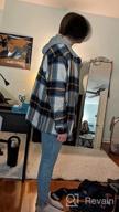 img 1 attached to Women'S Oversized Plaid Hoodie Jacket By Bbalizko - Button Down Long Sleeve Drawstring Casual Boyfriend Coat Outerwear review by Sameer Hilton