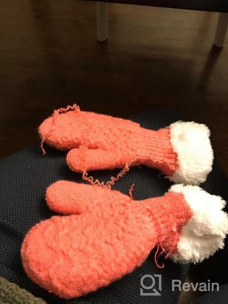 img 1 attached to 🧤 Cold Weather Accessories: Toddler Sherpa Winter Mittens Gloves for Boys review by Brian Piecuch