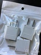 img 1 attached to 4-Pack Unidapt US Plug Adapters - Convert EU, Europe, Japan, And Canada To American Power Outlets - Travel Plug Adapter For USA - Wall Plugs For Improved Accessibility And Convenience review by Jon Thompson