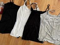 img 1 attached to Lightweight And Stretchy Women'S Cami Tank Tops - 4-Pack, Adjustable Straps - Orrpally Basic Collection review by Dianna Oden