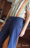 img 1 attached to Men'S Linen Blend Relaxed Fit Straight Leg Pants With Elastic Waistband review by Dany Meadows