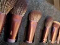 img 1 attached to EIGSHOW 15 Piece Professional Makeup Brush Set In Grey For Liquid, Cream, And Powder Cosmetics - Ideal For Foundation, Powder, Concealers, Eye Shadows, And More review by Edward Perez