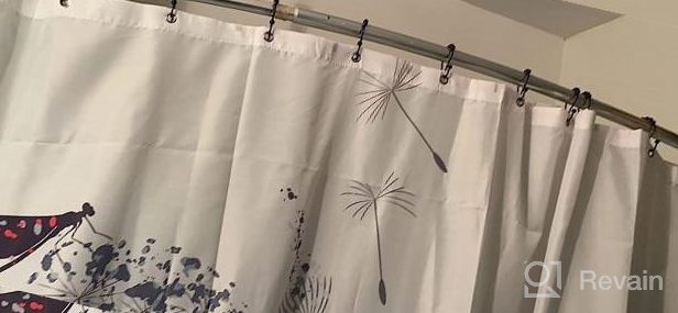 img 1 attached to Upgrade Your Shower Experience With Teskyer Rustproof Metal Glide Shower Curtain Rings - 12 Set review by Ashley Farrington