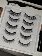 img 1 attached to 12 Pairs Of Natural Looking Magnetic False Eyelashes With Magnetic Eyeliner - No Glue Needed! Perfect Magnetic Eyelash Kit review by John Chembola