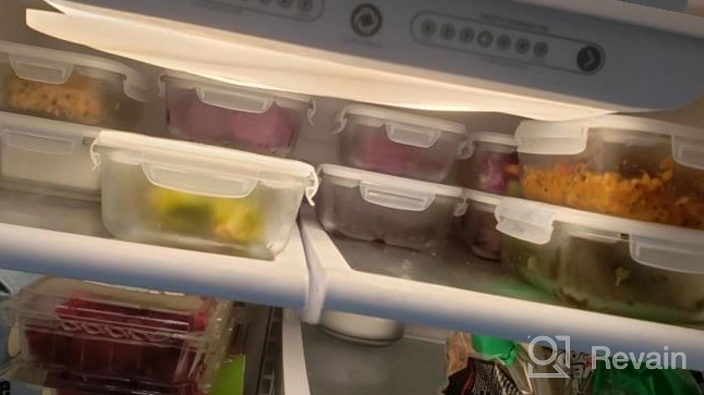 img 1 attached to 9 Sets BPA-Free Glass Meal Prep Containers With Lids - Airtight Food Storage By Bayco (Purple) review by Dan Worku