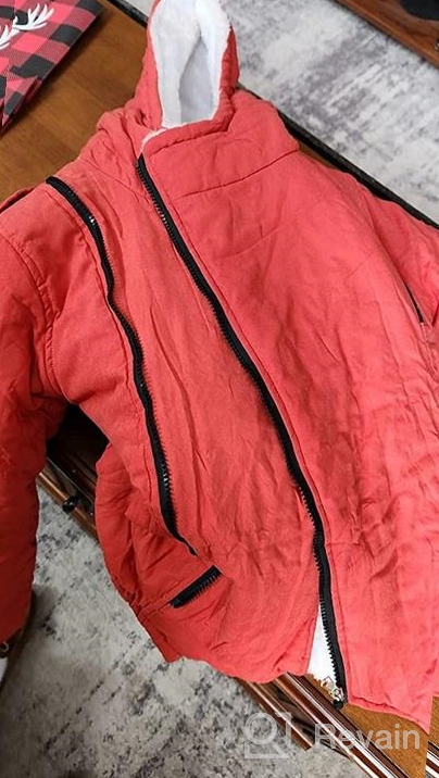 img 1 attached to Gaorui Winter Hooded Jacket Outerwear Boys' Clothing review by Mark Glass