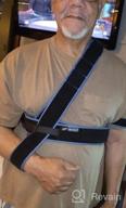 img 1 attached to Velpeau Arm Sling For Elbow Injury - Medical Shoulder Immobilizer Rotator Cuff Support Brace Strap - Comfortable For Shoulder Injury, Broken, Dislocated, Fractured, Left & Right (Medium) review by Lucas Hale