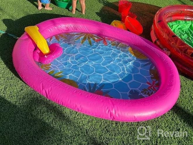 img 1 attached to 68-Inch Tepsmigo Splash Pad: The Ultimate Summer Water Fun For Girls review by Richard Basque
