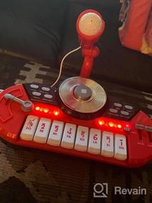 img 5 attached to BAOLI 8-клавишная детская фортепианная клавиатура с микрофоном, многофункциональная портативная электронная музыкальная игрушка-инструмент для детей в возрасте 3-6 лет, подарок на день рождения для начинающих малышей, мальчиков и девочек