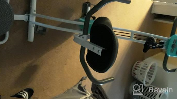 img 1 attached to 🚴 Murtisol Folding Exercise Bike: Compact & Foldable, Magnetic Resistance Control, Twister Plate, Arm Resistance Bands, Extra Large & Adjustable Seat, Heart Monitor - Perfect Home Exercise Bike in Three Colors review by Chris Jenkins