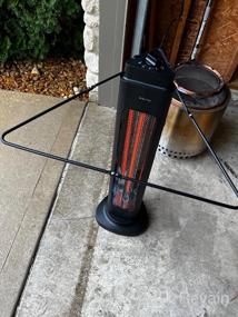 img 6 attached to 1500W Electric Patio Heater With Remote Control, LCD Display, 24H Timer - Fast & Quiet For Large Room/Garage