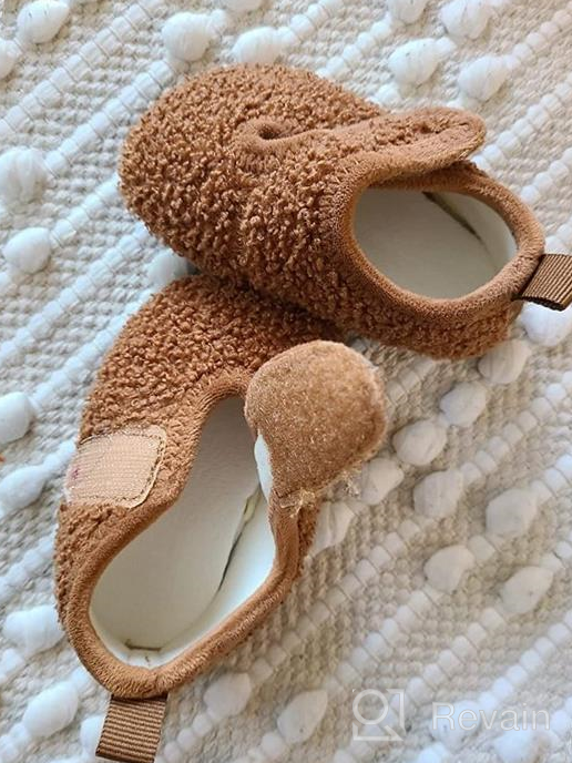 img 1 attached to 👦 Cozy and Cute Kids' Slippers with Microfleece Lining - Non-slip and Perfect for Indoor Wear review by Kip Robinson