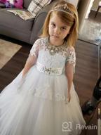 img 1 attached to 👗 White Girls' Clothing for Communion: First Communion Dresses – The Perfect Choice review by Nathan Guzman