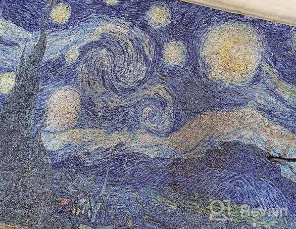 img 1 attached to Colorful Non-Slip Doormat For Front Entrance, Bathroom, Kitchen, Bedroom, And Entryway - Darkyazi 23.6" X 35.4" Moon Design Floor Mat Made Of Polyvinyl Chloride review by Michael Reese