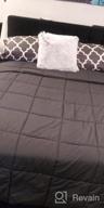 img 1 attached to Black All Season Cal King Size Soft Quilted Down Alternative Comforter Duvet Insert With Corner Tabs, Winter Summer Warm Fluffy - EDILLY 96" X 104 review by Luis Shreibman