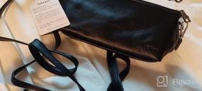 img 6 attached to Небольшой кошелек и сумочка через плечо из натуральной кожи с регулируемым ремешком для женщин - Befen
