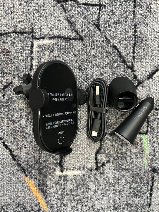 img 2 attached to Xiaomi Wireless Car Charger 20W Black Wireless Charger Holder review by Lee Damien ᠌