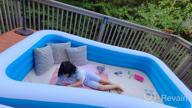 img 1 attached to Full-Sized Inflatable Swimming Pool For Family Fun - Heavy Duty Above Ground Pool For Kids, Adults, And Outdoor Backyard Pool Parties - 118” X 72” X 22” By QPAU review by Mike Dart