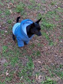 img 6 attached to M Blue Cozy Warm Hoodie Pet Clothes: Stylish Cotton Puppy Winter Coat With Hooded For Small Dogs Walking, Hiking & Travel In Cold Weather