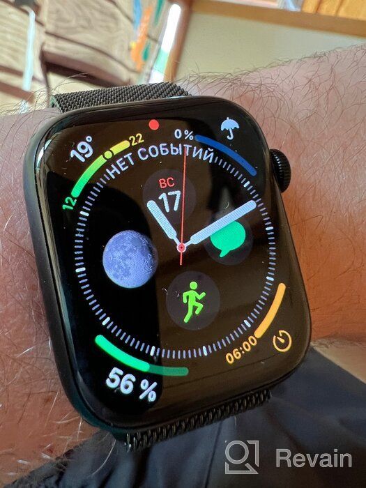 img 1 attached to Apple Watch Series 7 45mm Aluminium Case Smart Watch, Blue Ocean review by Jagat Buana ᠌