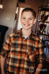 img 5 attached to Gioberti Flannel Shirt Black Highlight for Boys: Trendy Clothing in Tops, Tees & Shirts