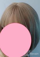 img 1 attached to Synthetic Wigs For Women: Short Straight Bob, Creamily Shoulder Length, Small Lace Front, Middle Parting - 14" Cosplay Custom Daily Party review by Michael Altayeb