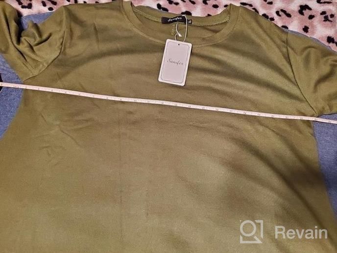 img 1 attached to Long Sleeve Tunics For Women: Round Neck Blouses And Shirts Perfect For Leggings By Sanifer review by Dana Jones