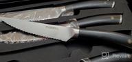 img 1 attached to 🔪 PICKWILL 8-Piece Serrated Steak Knives Set - German Stainless Steel, Full Tang, Gift Box Included review by Dany Meadows