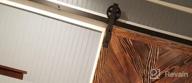 img 1 attached to Industrial Bigwheel Hangers Sliding Barn Door Kit - 6.6Ft Heavy Duty, 4-18FT Black Hardware, Smooth & Quiet Operation, Easy To Install (Fits 36"-40") review by Larry Lackings