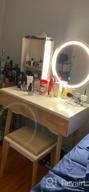img 1 attached to Transform Your Small Space With YOURLITE Lighted Makeup Vanity Table Set review by Dianna Carr