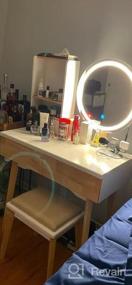 img 8 attached to Transform Your Small Space With YOURLITE Lighted Makeup Vanity Table Set